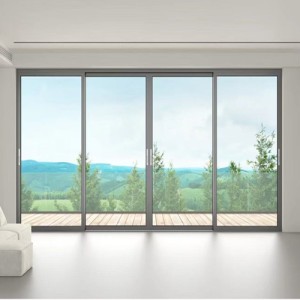 Aluminum alloy glass door