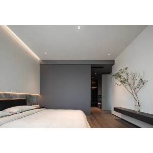 Opposite grey custom wardrobe